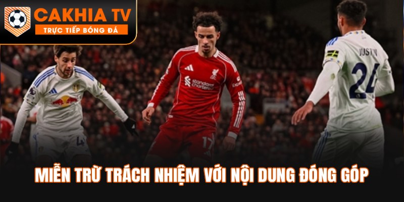 Miễn trừ trách nhiệm với nội dung đóng góp