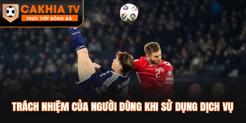 Trách nhiệm của người dùng khi sử dụng dịch vụ